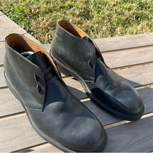 Mens Eddie Bauer Black Leather Dress Shoes size 12